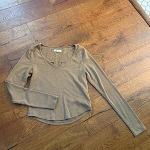 Madewell brown Long Sleeve Tee